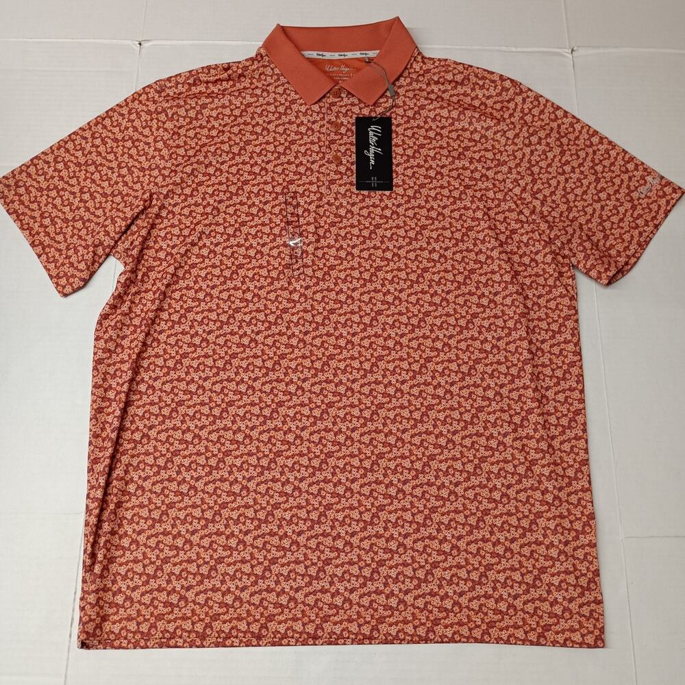 Walter‎ Hagen Performance 11 Golf Polo Shirt Men's XL Orange